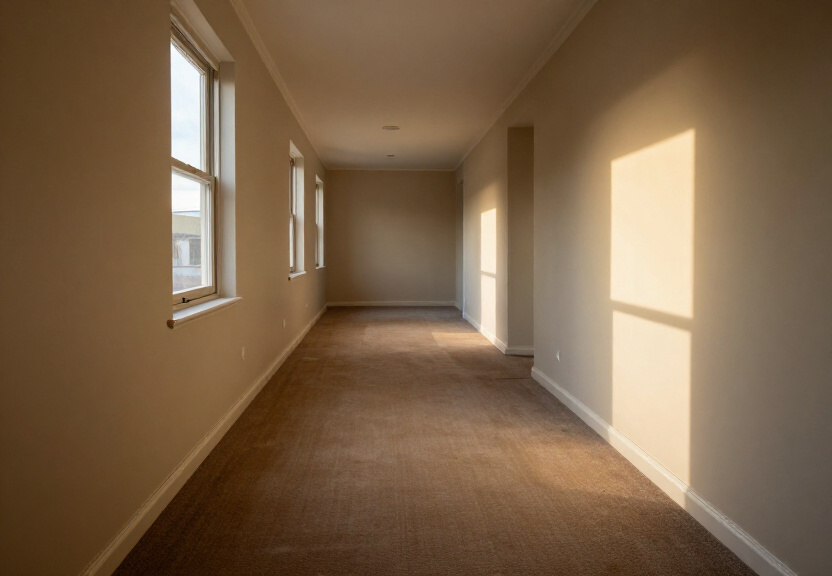 Same wall after professional structural drying in Roseville